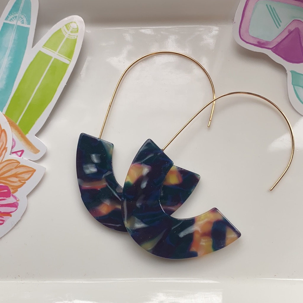 Patterned Drop Earrings